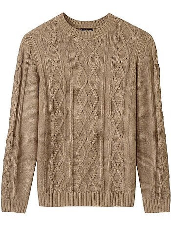 Le pull tricot chiné col rond - atlas for men