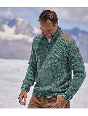 Le pull tricot col camionneur forest - atlas for men