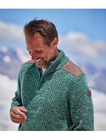 Le pull tricot col camionneur forest - atlas for men
