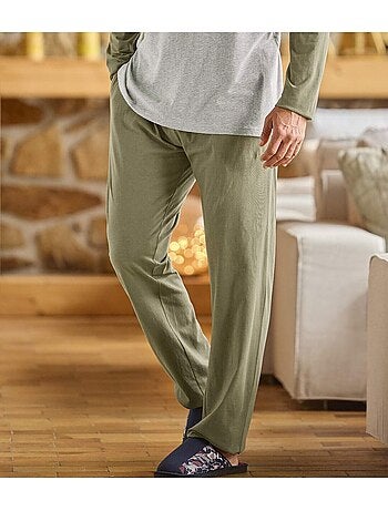 Le pyjama jersey col rond manche raglant haut bicolore - atlas for men