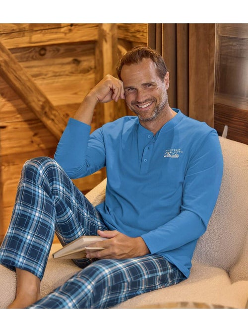 Le pyjama bi-matière fantaisie - atlas for men - Kiabi Le pyjama bi-matière fantaisie - atlas for men - Kiabi
