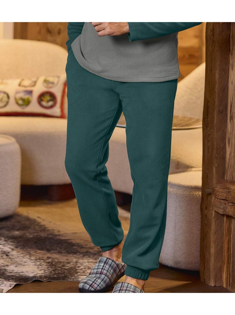 Le pyjama en micropolaire  - atlas for men Gris Vert - Kiabi