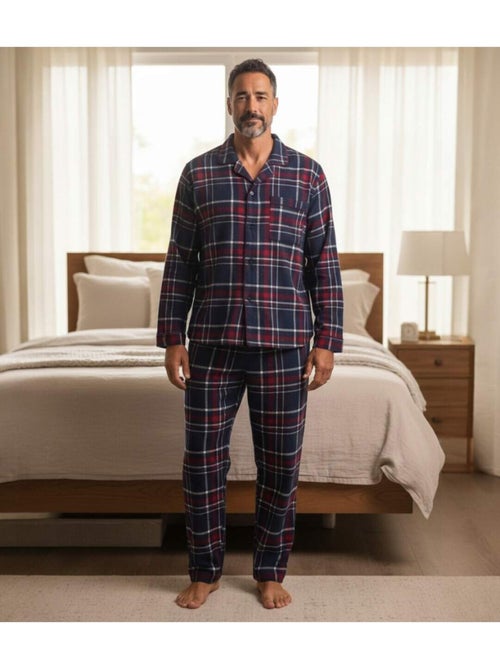 Le Pyjama Flanelle Ecossais   - ATLAS FOR MEN - Kiabi