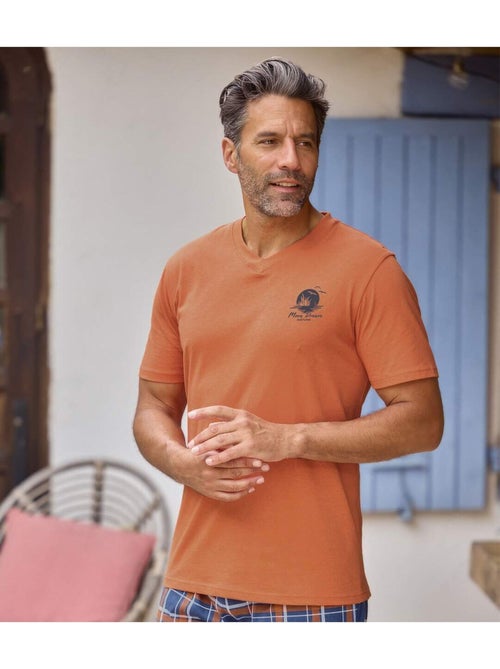 Le pyjama nature en coton  - atlas for men - Kiabi