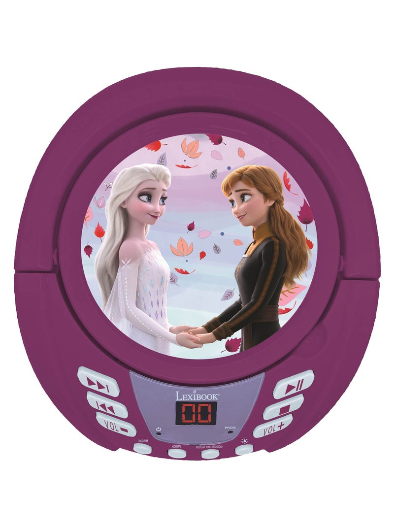 Lecteur cd bluetooth la reine des neiges Violet - Kiabi