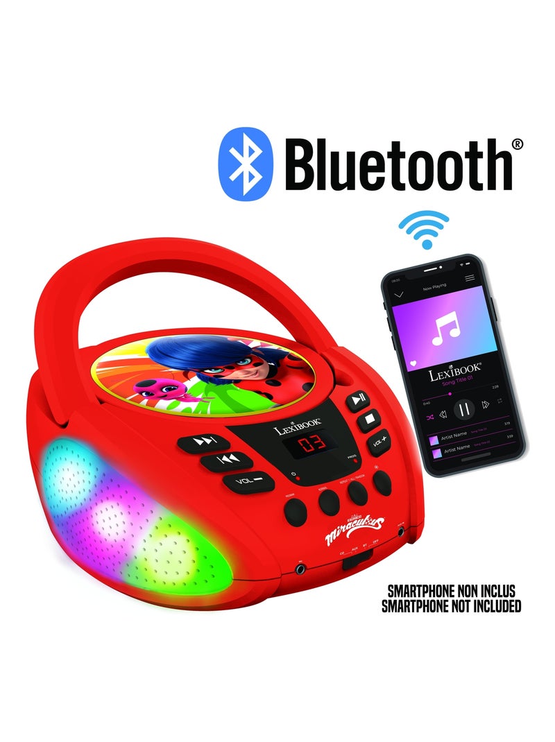 Lecteur cd bluetooth miraculous Rouge - Kiabi