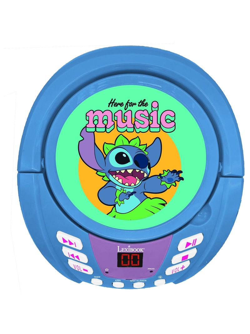 Lecteur cd bluetooth stitch Bleu - Kiabi