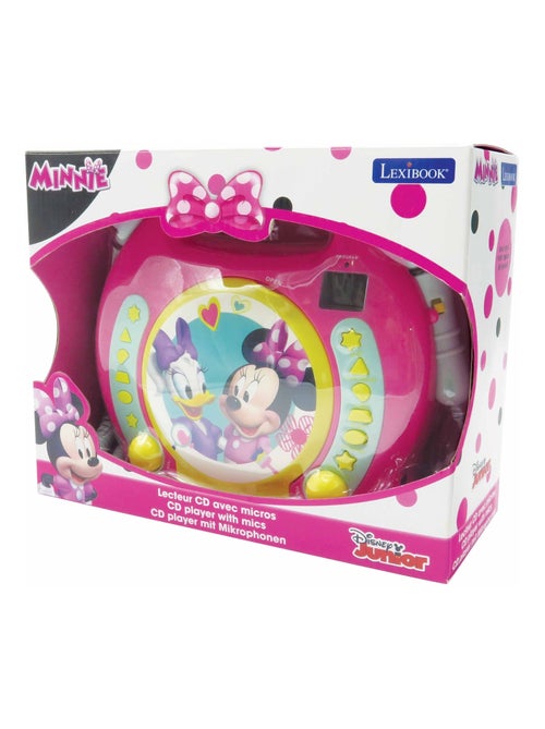 Lecteur cd portable avec 2 microphones disney minnie - Kiabi Lecteur cd portable avec 2 microphones disney minnie - Kiabi