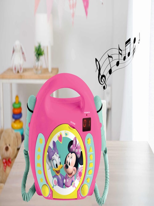 Lecteur cd portable avec 2 microphones disney minnie - Kiabi Lecteur cd portable avec 2 microphones disney minnie - Kiabi