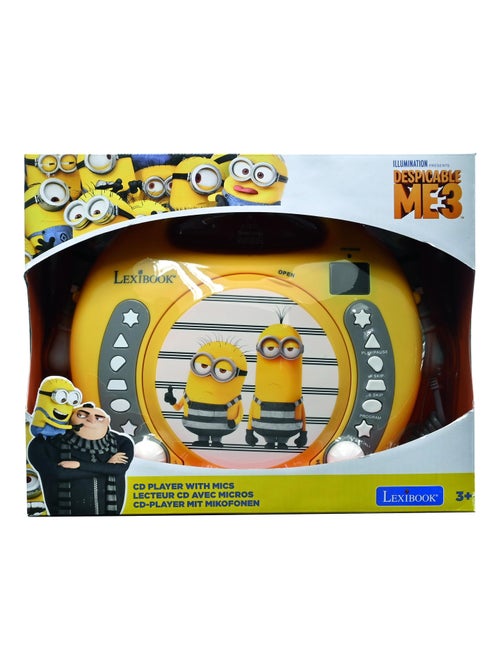 Lecteur cd portable avec 2 microphones les minions - Kiabi Lecteur cd portable avec 2 microphones les minions - Kiabi