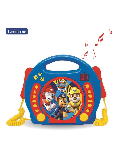 Lecteur cd portable avec 2 microphones pat patrouille - Kiabi Lecteur cd portable avec 2 microphones pat patrouille - Kiabi