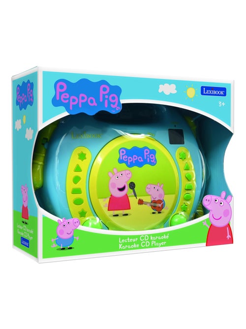 Lecteur cd portable avec 2 microphones peppa pig - Kiabi Lecteur cd portable avec 2 microphones peppa pig - Kiabi