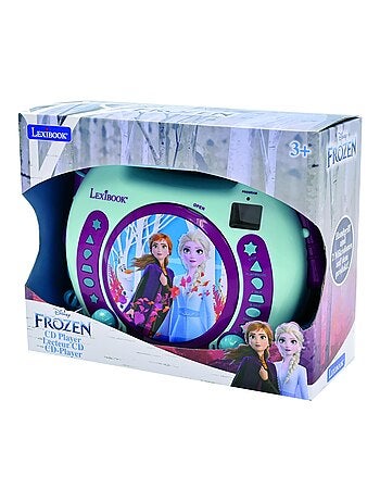 Lecteur cd portable avec 2 microphones reine des neiges