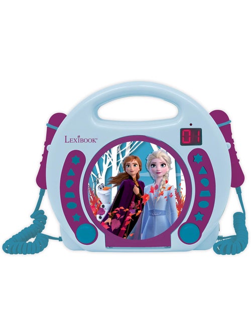 Lecteur cd portable avec 2 microphones reine des neiges - Kiabi Lecteur cd portable avec 2 microphones reine des neiges - Kiabi