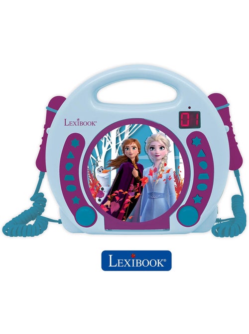 Lecteur cd portable avec 2 microphones reine des neiges - Kiabi Lecteur cd portable avec 2 microphones reine des neiges - Kiabi