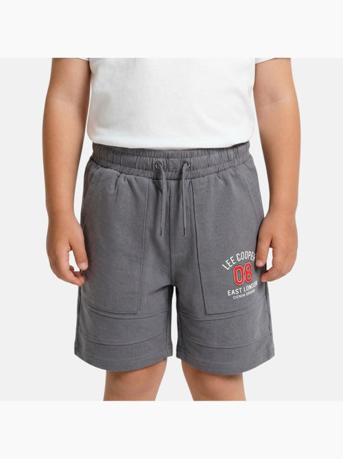 Lee Cooper - Bermuda enfant avec logo et cordon - Kiabi
