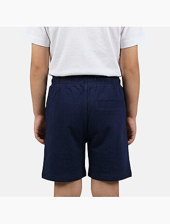 Lee cooper - bermuda molletonné à cordon et logo imprimé, coupe droite