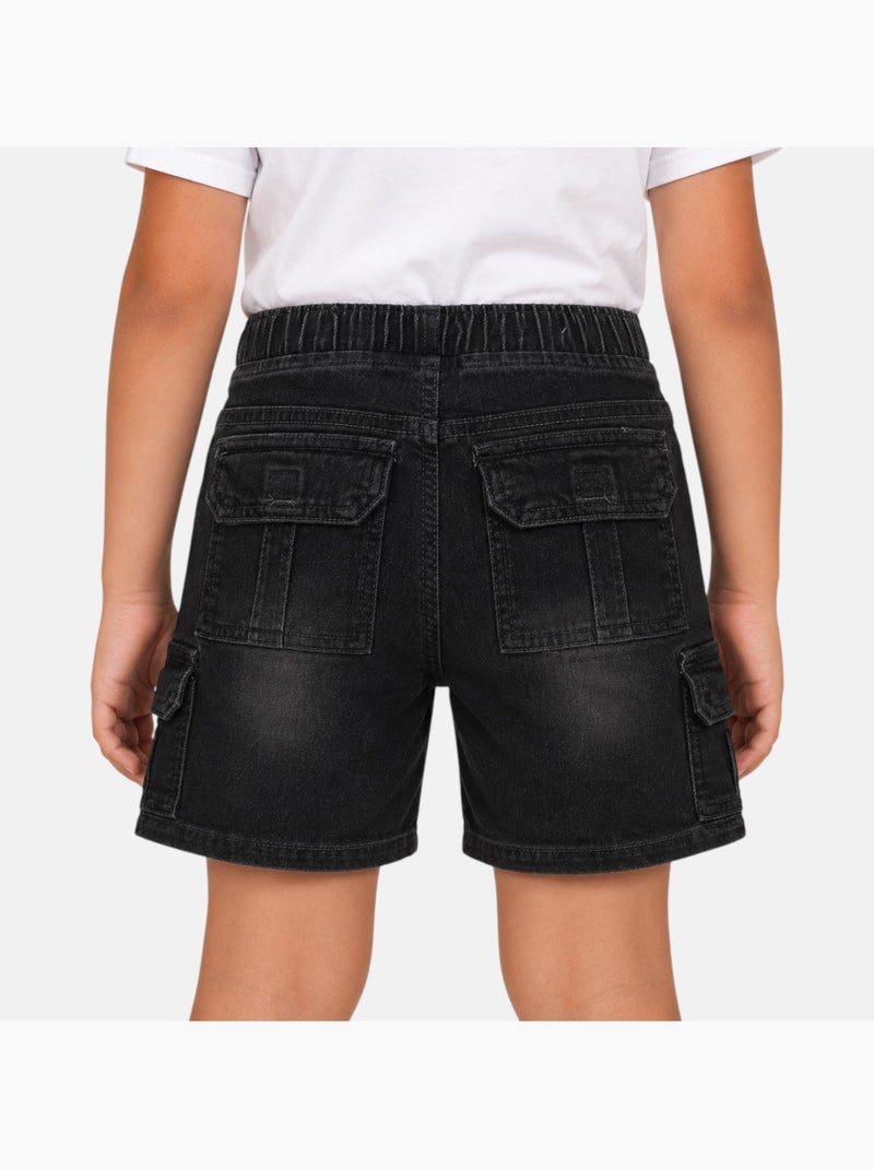 Lee cooper - bermuda taille élastique garçon Gris - Kiabi