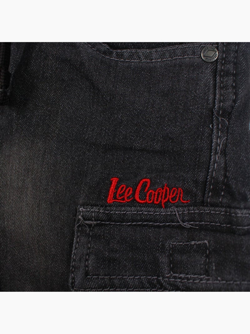 Lee cooper - bermuda taille élastique garçon Gris - Kiabi