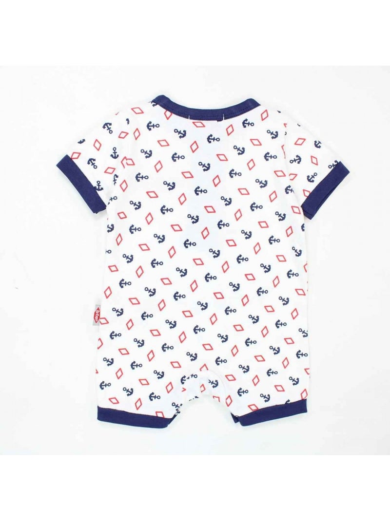 Lee Cooper - Combishort gar?on ?t? avce motif ancre et losange Blanc - Kiabi