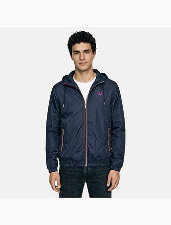 Lee Cooper - Coupe vent homme marine avec capuche