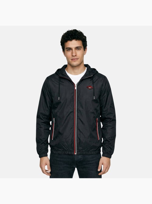 Lee Cooper - Coupe vent homme noir avec capuche - Kiabi
