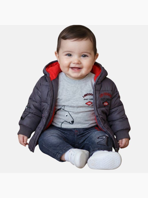Lee Cooper - Doudoune avec t-shirt manches longues et jeans - Kiabi Lee Cooper - Doudoune avec t-shirt manches longues et jeans - Kiabi