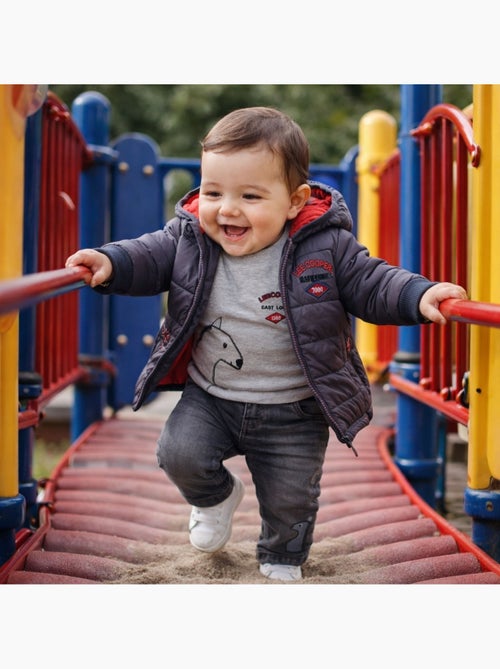 Lee Cooper - Doudoune avec t-shirt manches longues et jeans - Kiabi Lee Cooper - Doudoune avec t-shirt manches longues et jeans - Kiabi