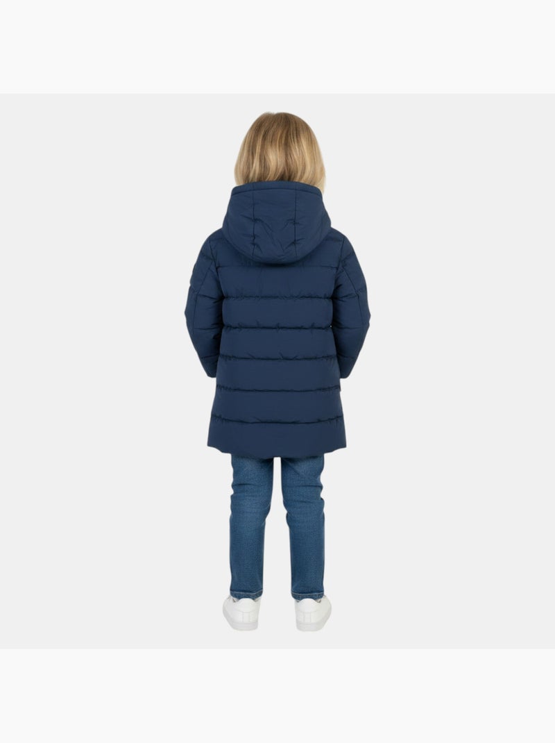 Lee cooper - doudoune longue fille Bleu marine - Kiabi