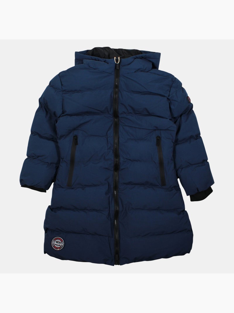Lee cooper - doudoune longue fille Bleu marine - Kiabi