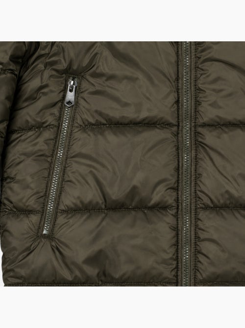 Lee cooper - doudoune longue zippée à capuche, poches zippées - Kiabi Lee cooper - doudoune longue zippée à capuche, poches zippées - Kiabi