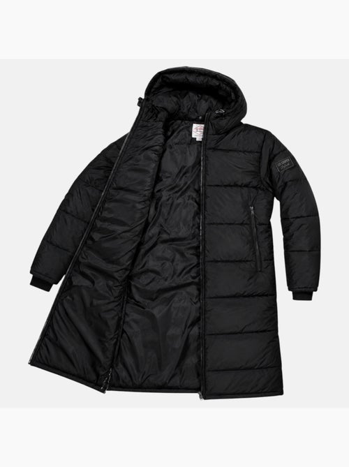 Lee cooper - doudoune longue zippée à capuche, poches zippées - Kiabi Lee cooper - doudoune longue zippée à capuche, poches zippées - Kiabi