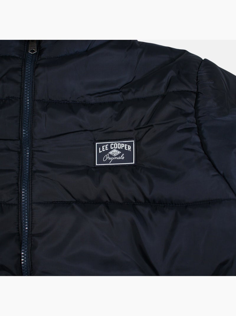 Lee cooper - doudoune matelassée zippée, poches zippées Bleu marine - Kiabi