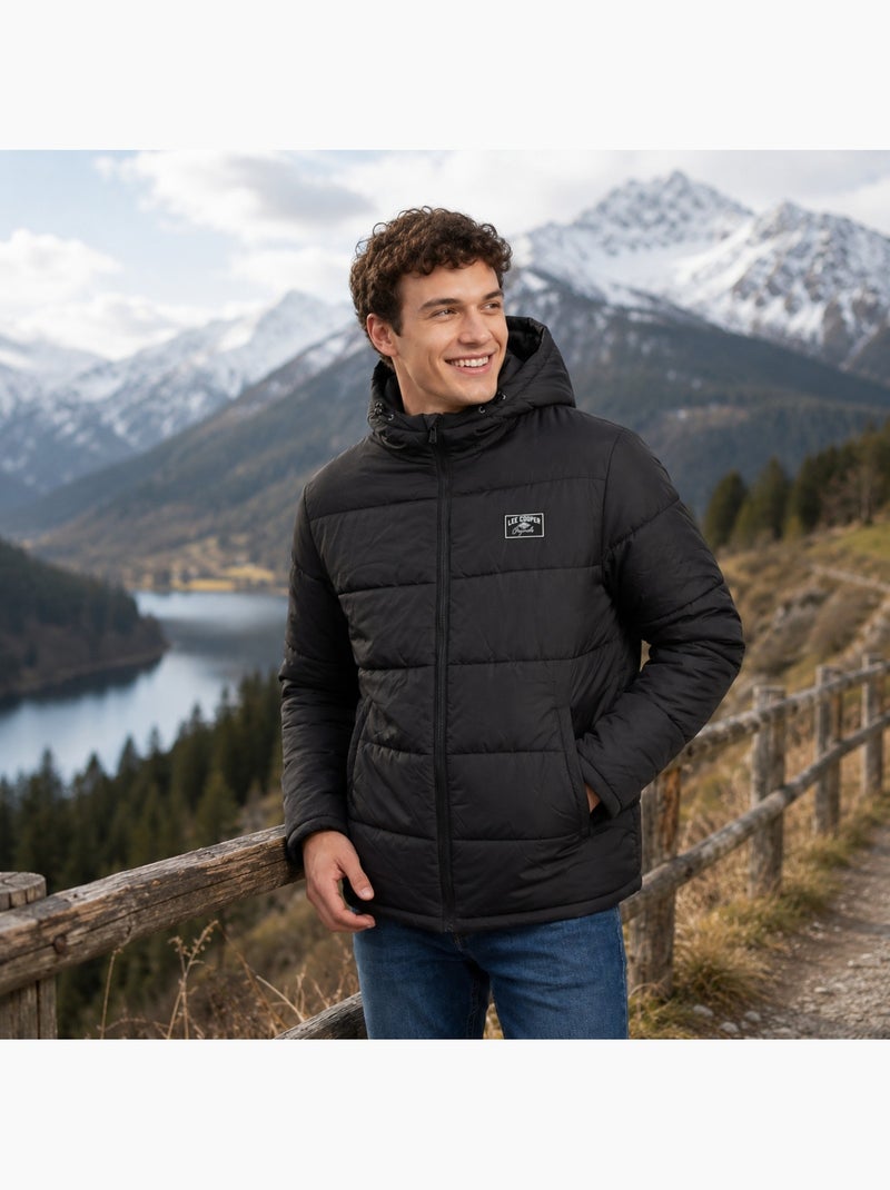 Lee cooper - doudoune matelassée zippée, poches zippées Noir - Kiabi