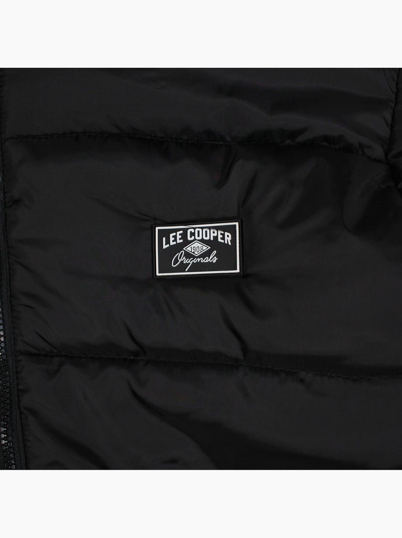 Lee cooper - doudoune matelassée zippée, poches zippées Noir - Kiabi