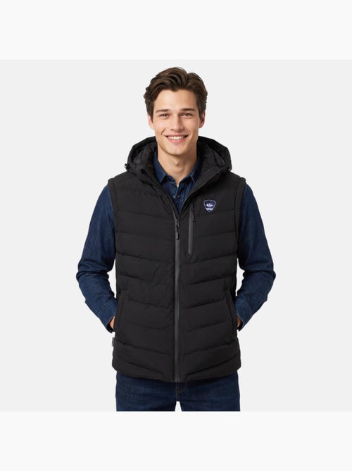 Lee cooper - doudoune sans manches à capuche, poches zippées - Kiabi