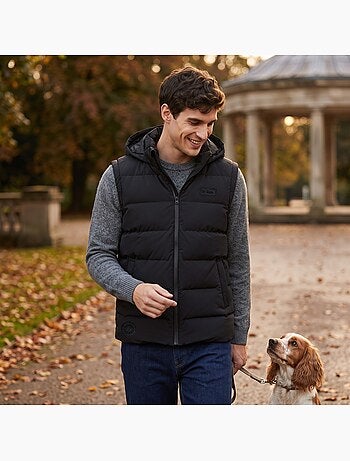 Lee cooper - doudoune sans manches homme avec capuche