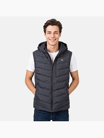 Lee cooper - doudoune sans manches zippée à capuche, poches zippées