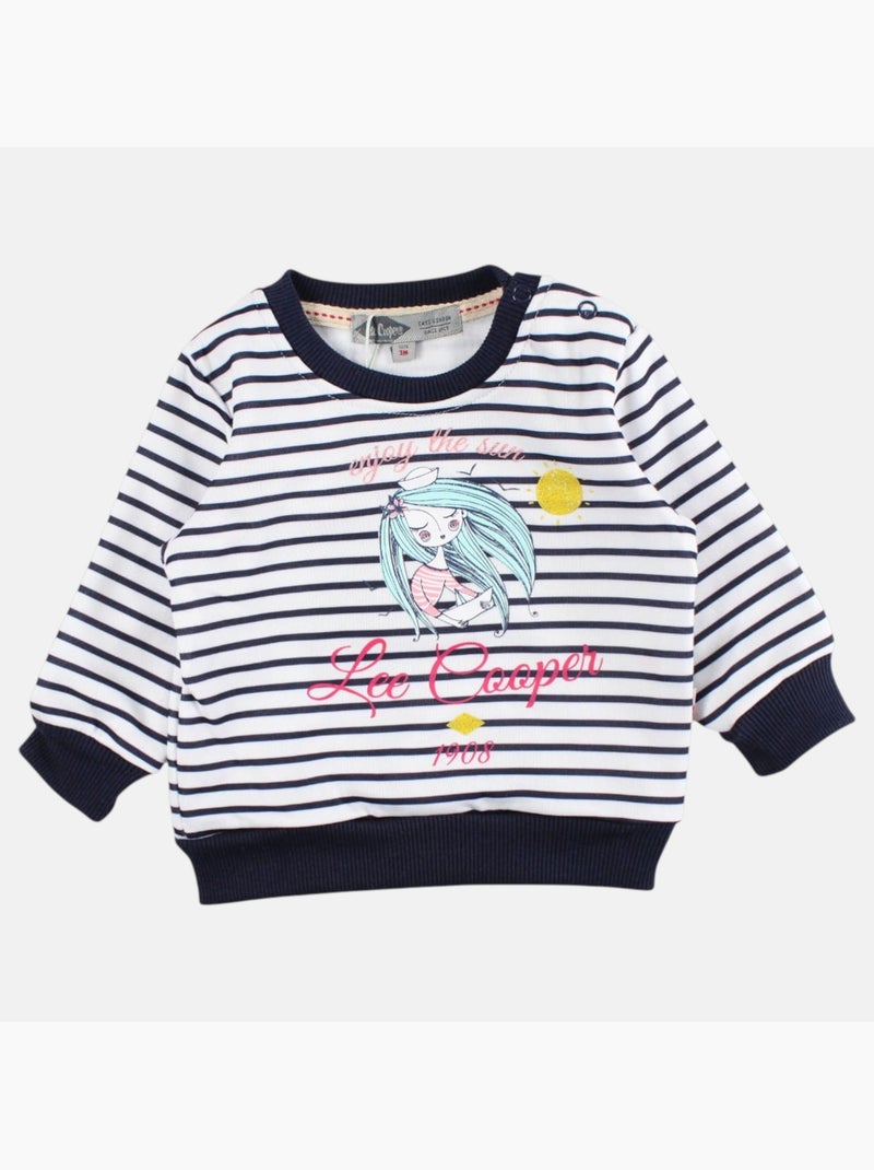 Lee Cooper - Ensemble b?b? fille sweat et pantalon jogging Bleu marine - Kiabi