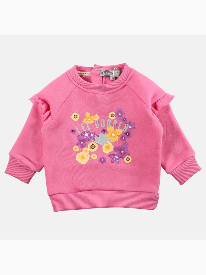 Lee Cooper - Ensemble b?b? fille sweat et pantalon jogging Rose - Kiabi