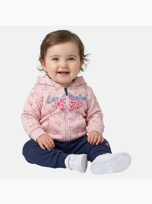 Lee Cooper - Ensemble b?b? fille veste capuche et pantalon jogging - Kiabi