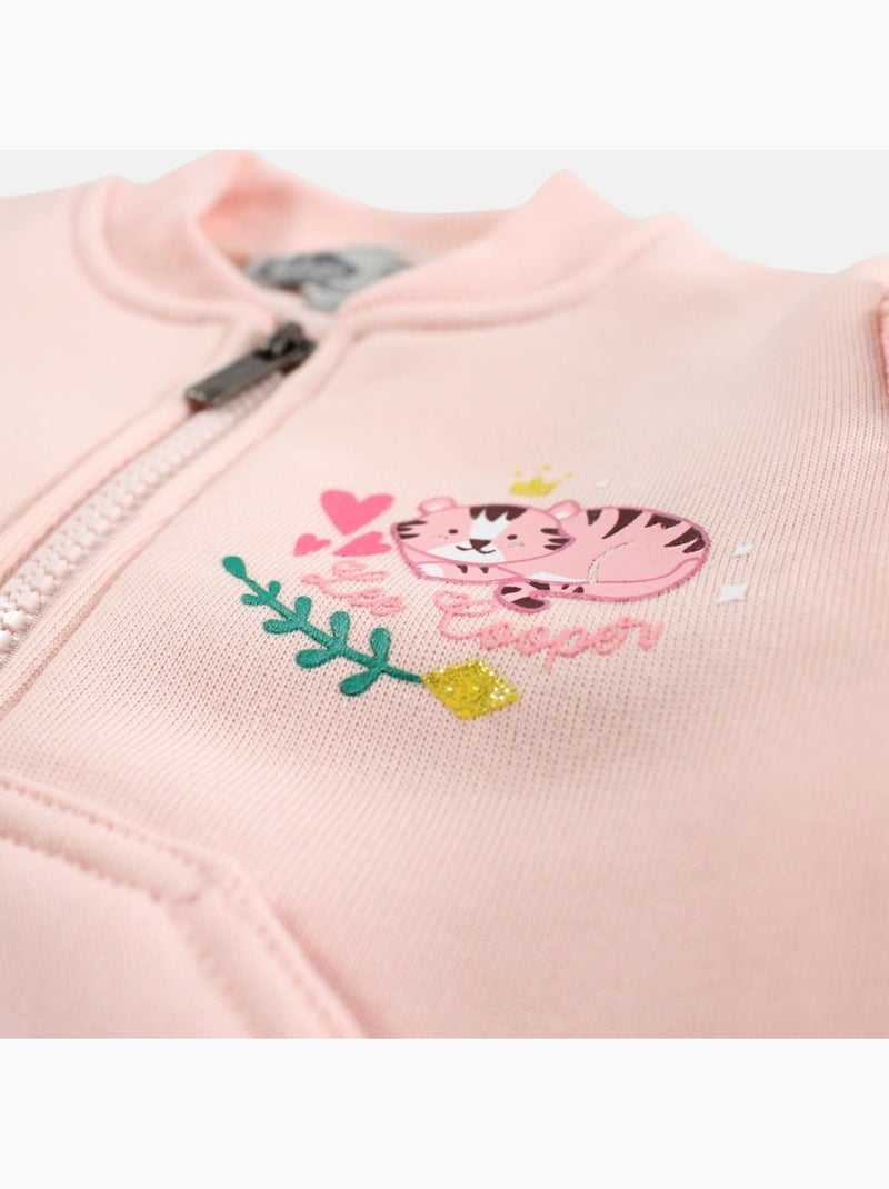 Lee Cooper - Ensemble b?b? fille veste et pantalon jogging Rose clair - Kiabi