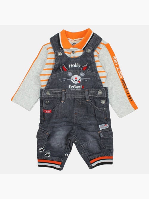 Lee Cooper - Ensemble b?b? polo manches longues avec salopette - Kiabi Lee Cooper - Ensemble b?b? polo manches longues avec salopette - Kiabi