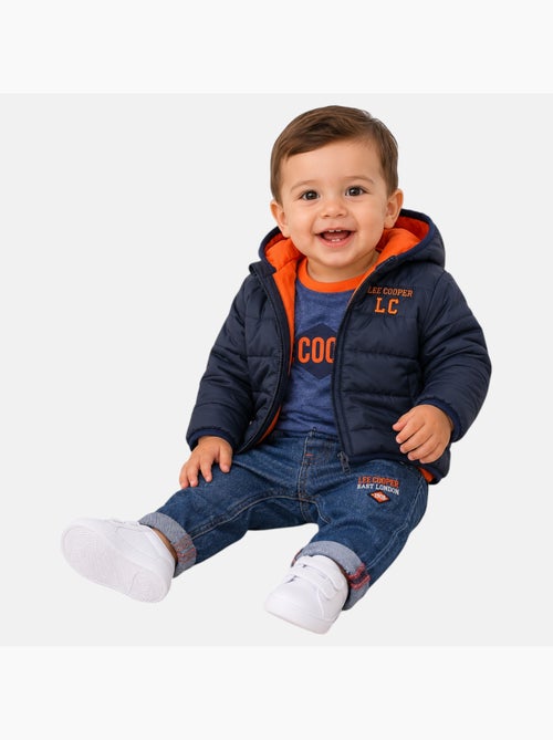 Lee Cooper - Ensemble b?b? t-shirt manches longues avec veste et pantalon - Kiabi