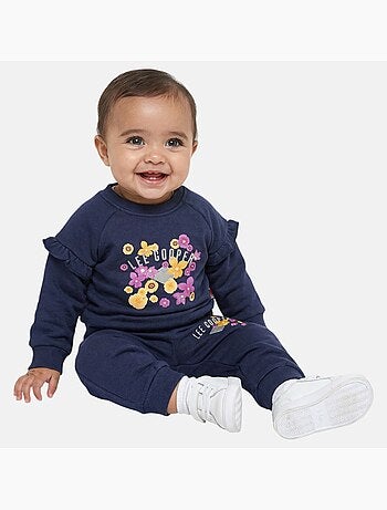 Lee Cooper - Ensemble bébé fille sweat et pantalon jogging
