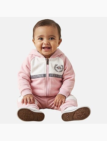 Lee Cooper - Ensemble bébé fille veste capuche et pantalon jogging