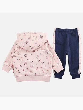 Lee Cooper - Ensemble bébé fille veste capuche et pantalon jogging