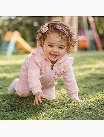 Lee Cooper - Ensemble bébé fille veste et pantalon jogging