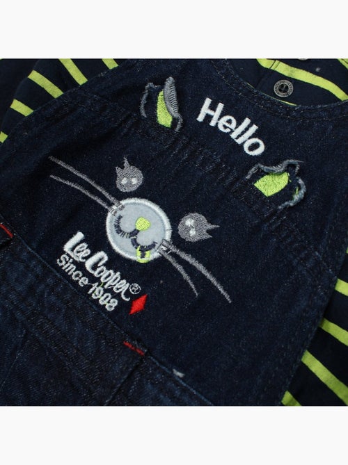 Lee Cooper - Ensemble bébé polo manches longues avec salopette - Kiabi Lee Cooper - Ensemble bébé polo manches longues avec salopette - Kiabi
