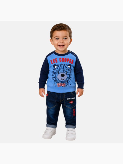 Lee Cooper - Ensemble bébé sweat et pantalon imprimé - Kiabi